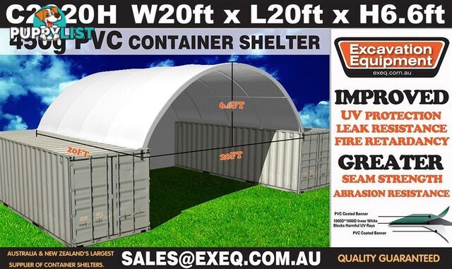 Unused Heavy duty 20ft Container Shelter with End Wall