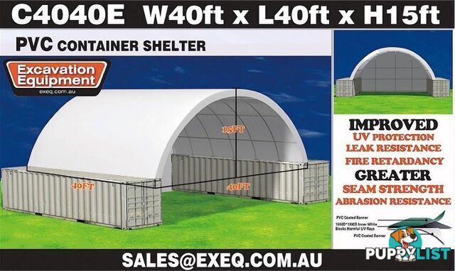 2023 Unused Heavy duty 40ft Container Shelter with Endwall