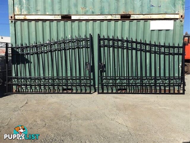 Set of 2 Unused 2023 Wrought Iron Style Gates