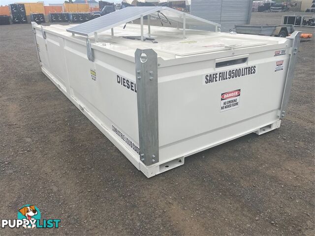 2023 10000 Litre Bunded Fuel Storage Cube / Tank with Solar Powered Pump