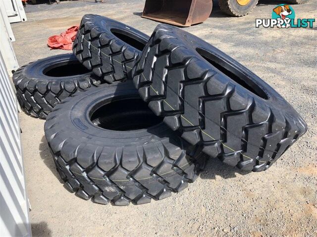 Quantity of 4 2023 Unused 17.5-25 Earthmoving Tyre