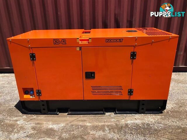 2021 Unused KOBOLT KB42 Silenced 40 kVA Generator