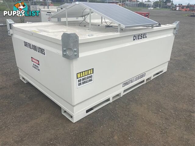 Unused 4500 Litre Bunded Fuel Storage Cube / Tank with Solar Powered Pump