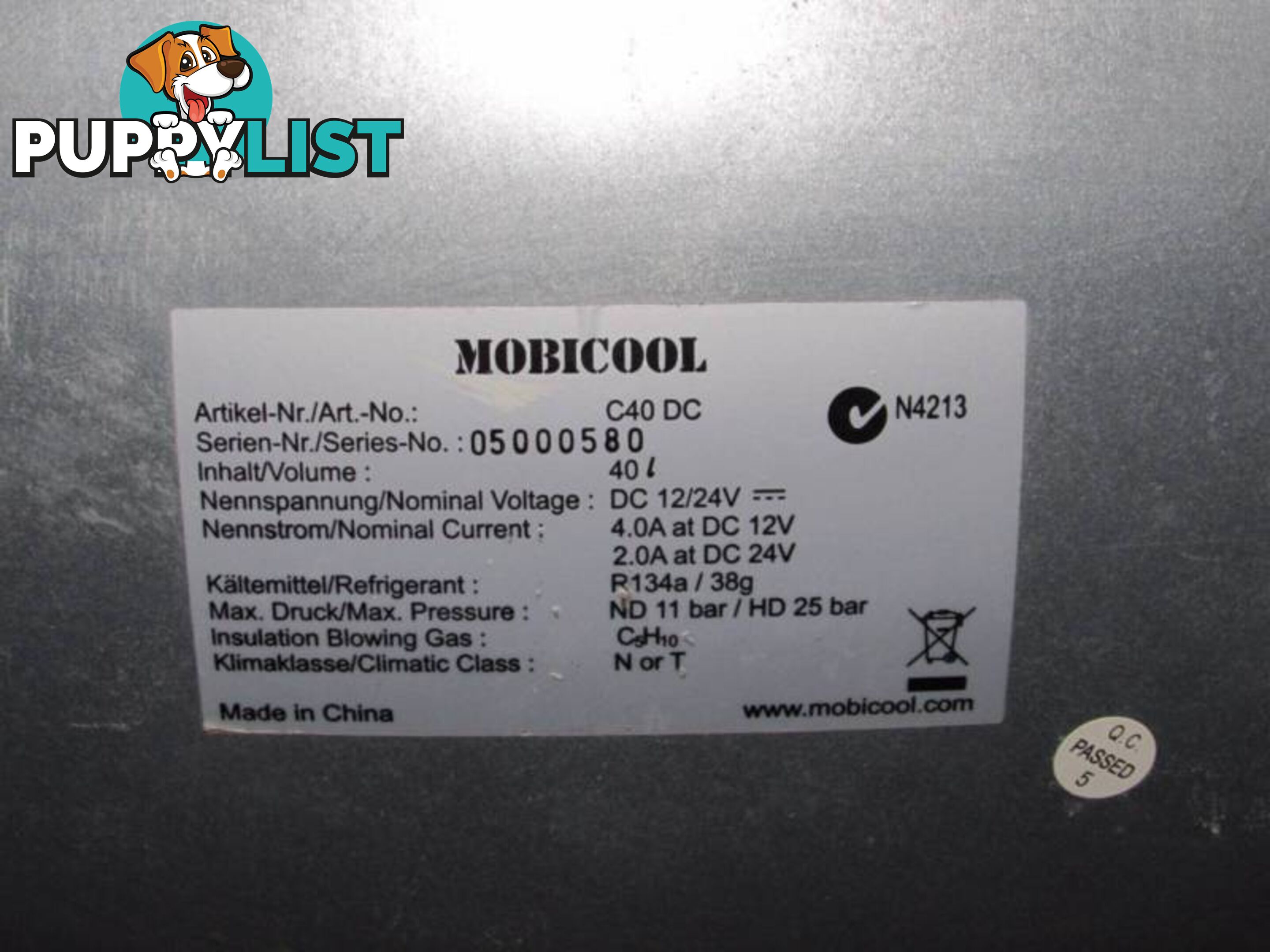 MOBICOOL 40LT 12V CAR FRIDGE !!!