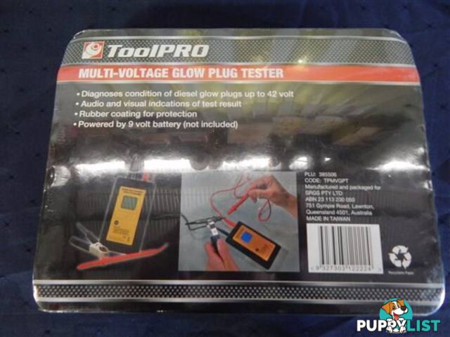 Brand New ToolPro Multi Voltage Glow Plug Tester !!!