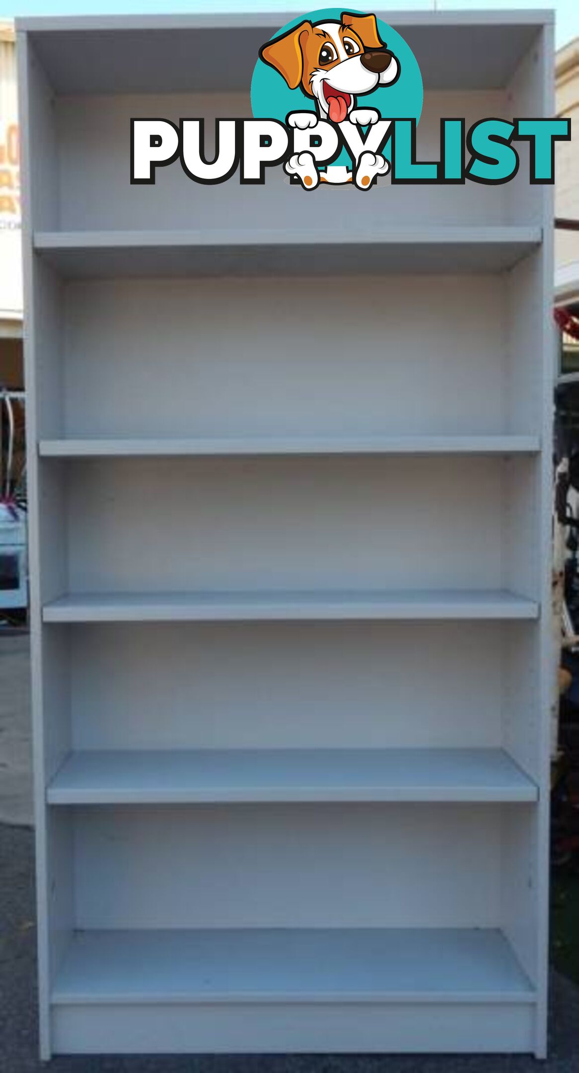 Bookshelves - bookcases - light grey - sturdy - adjustable