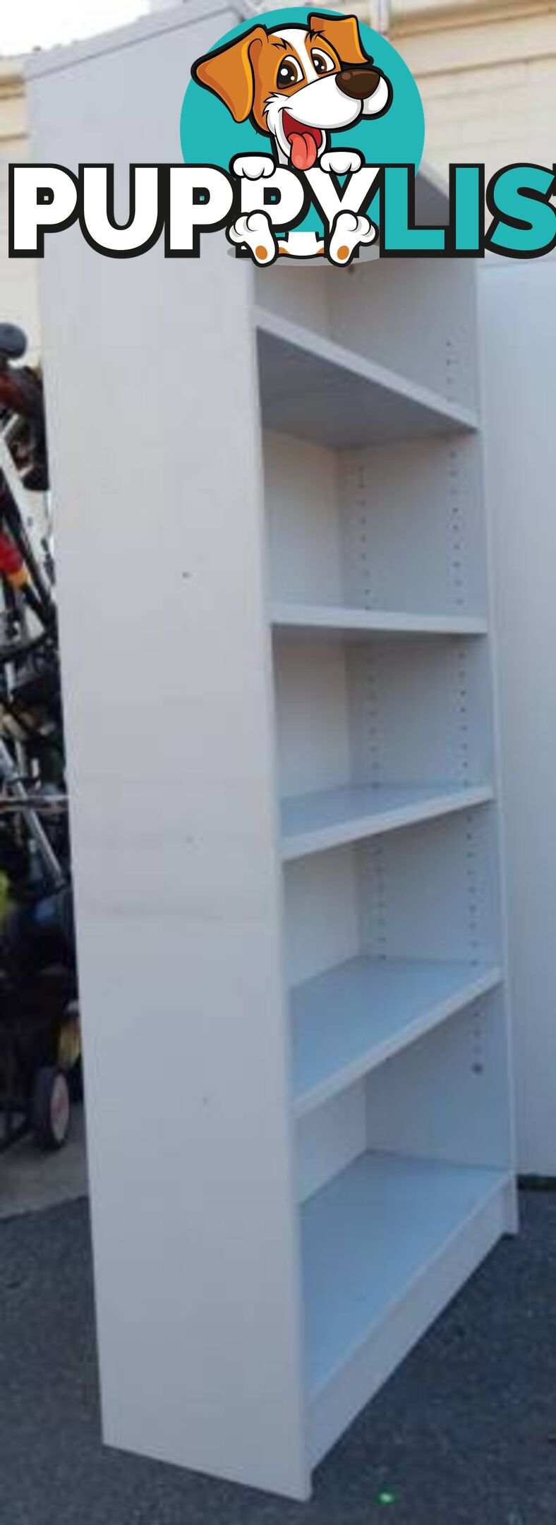 Bookshelves - bookcases - light grey - sturdy - adjustable