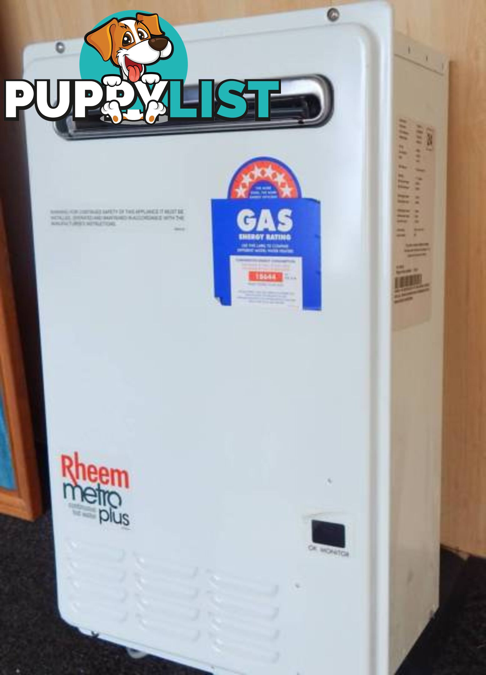 Rheem Metro Plus Gas Hot Water System