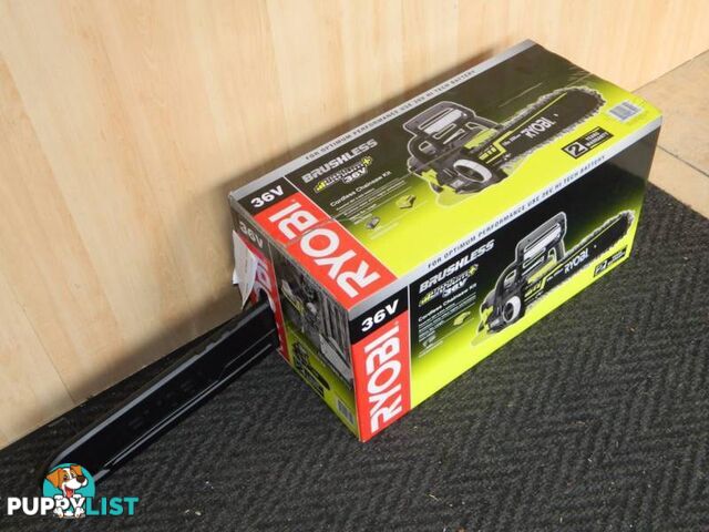 BRAND NEW Ryobi 36V Brushless 14" Chainsaw with Battery & Charger