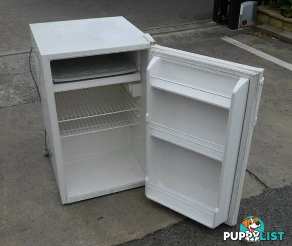 White Bar Fridge, Great Working Condition