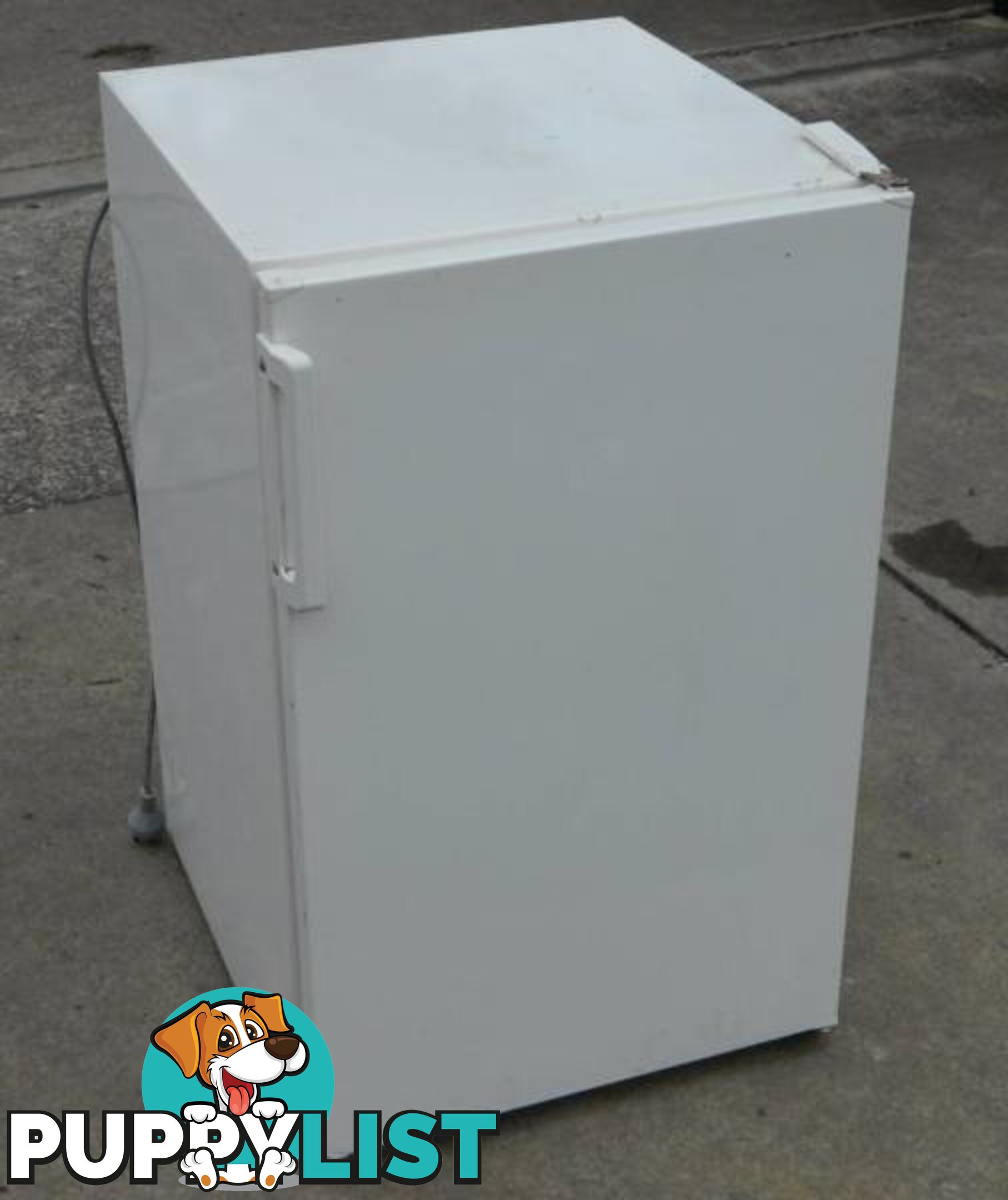 White Bar Fridge, Great Working Condition