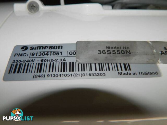 Simpson Eziset505 5.5KG Top Loader Washing Machine