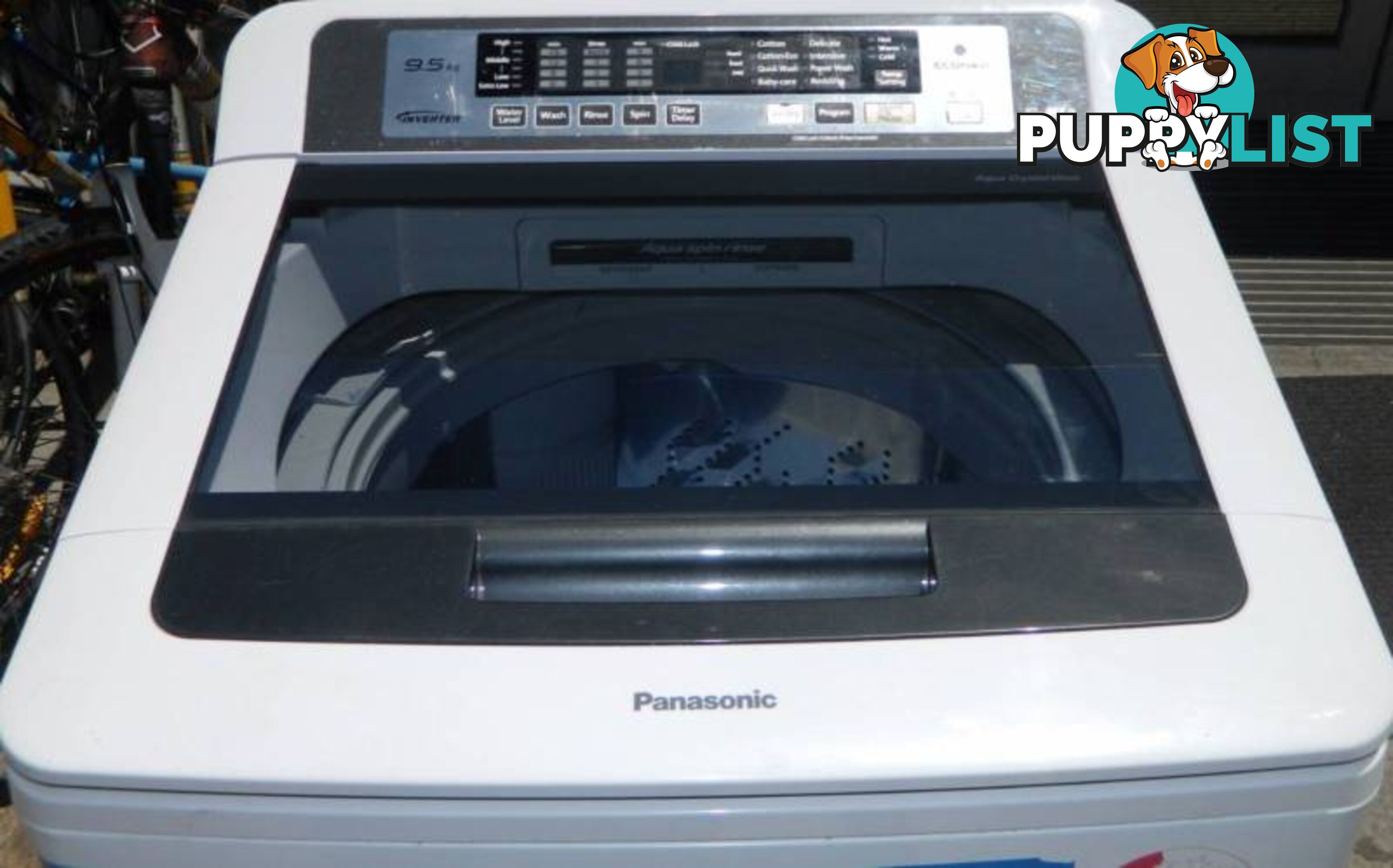 9.5KG Panasonic Top Loader Inverter Technology Washing Machine