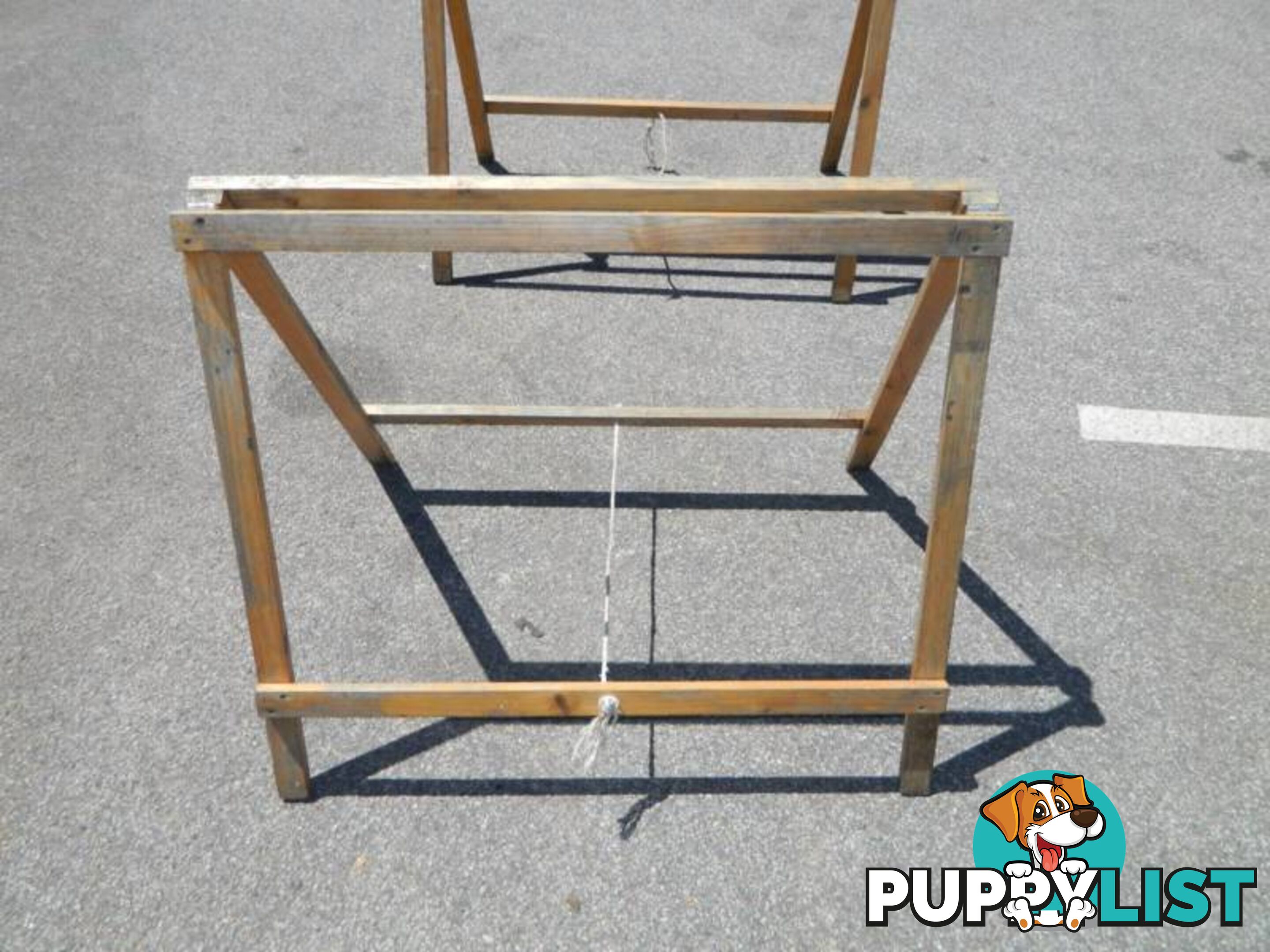 Pair of Wooden Fold up Sawhorses