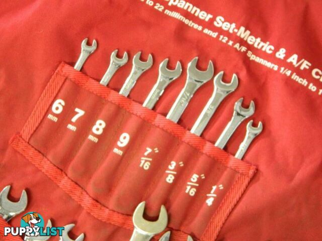 TTI 24 Piece Metric & AF Combination Spanner Set !!!