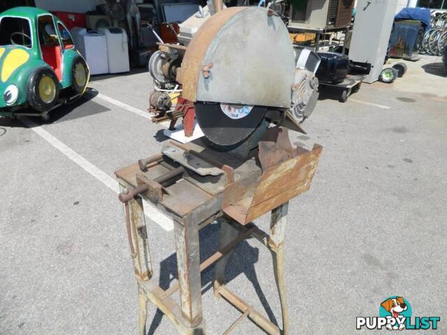 Powerful 1.5HP Drop Saw with sturdy metal base