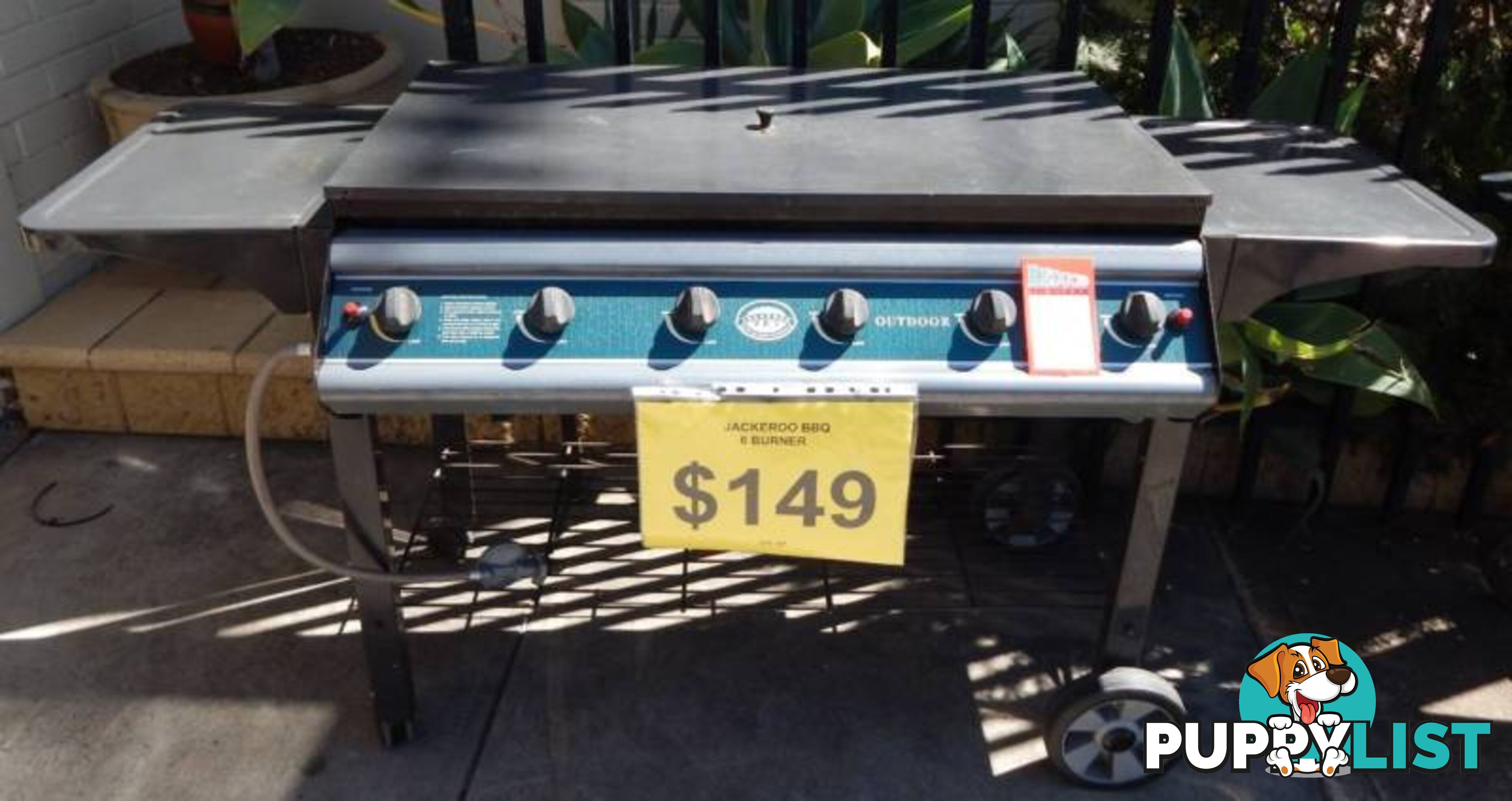 ACKAROO BBQ GAS 6 BURNER