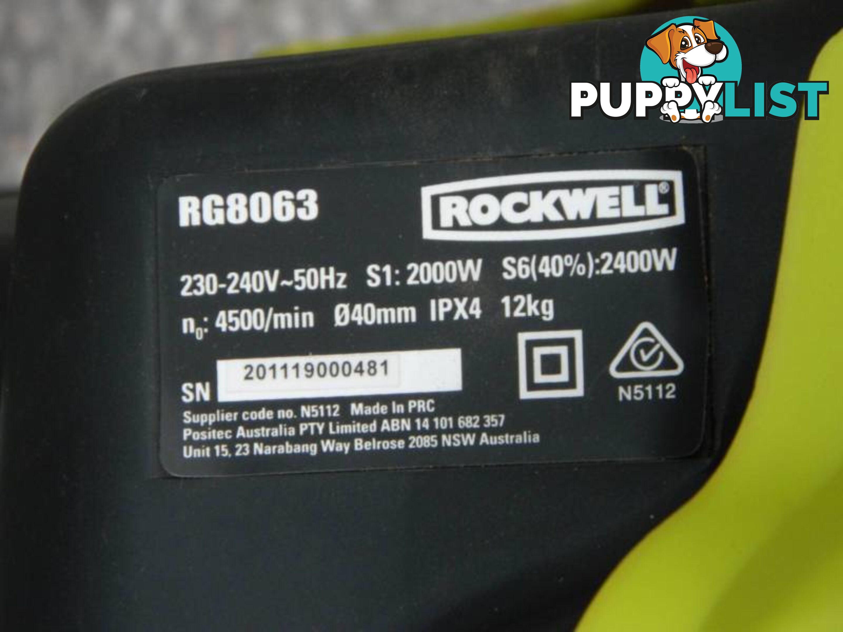 Rockwell RG8063 Garden Shredder / Mulcher !!!