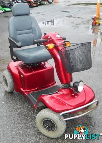 Red Merit Explorer Mobility Scooter with Accessories