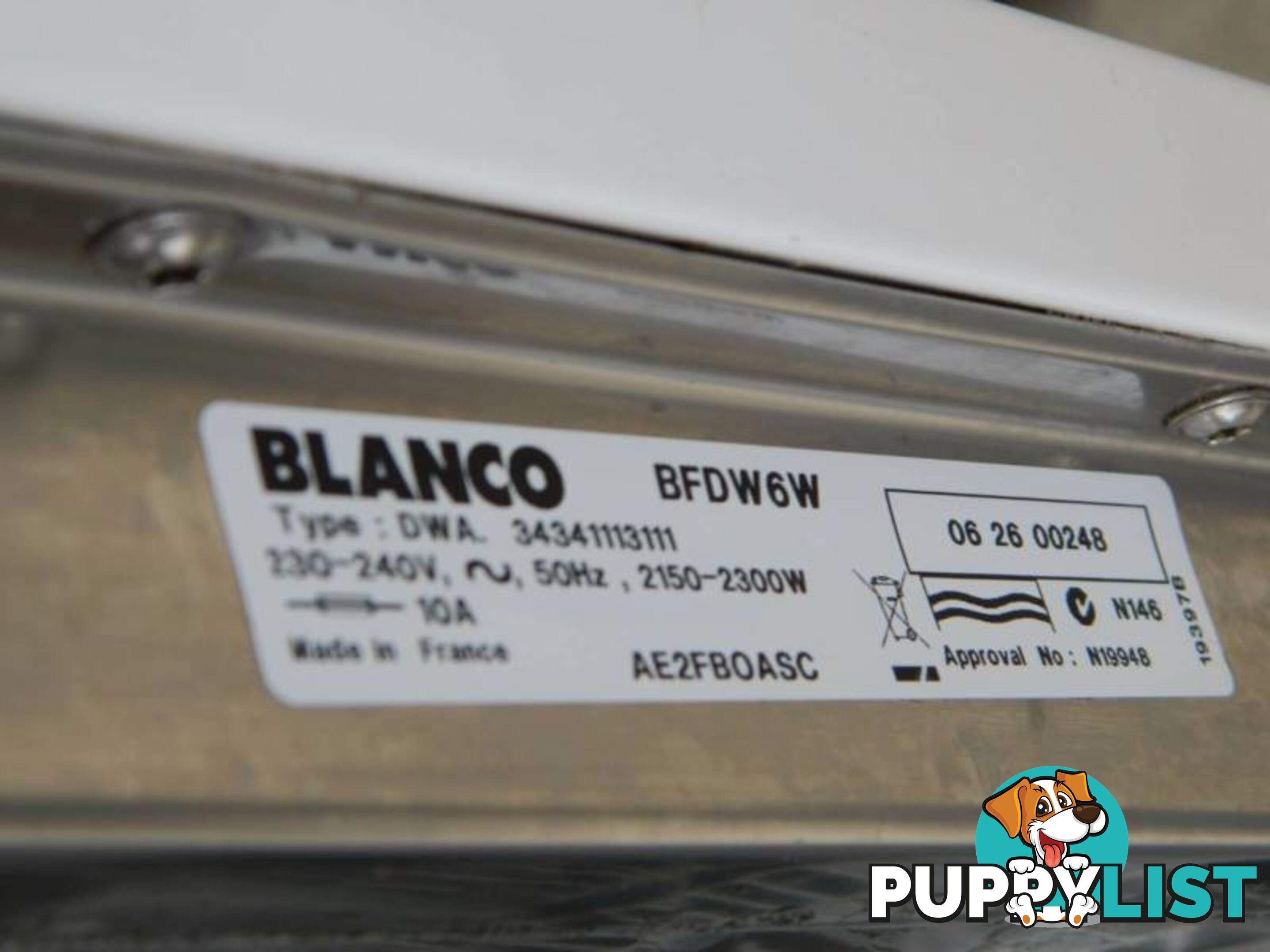 Stylish Blanco BFD6W6 Semi Integrated Dishwasher