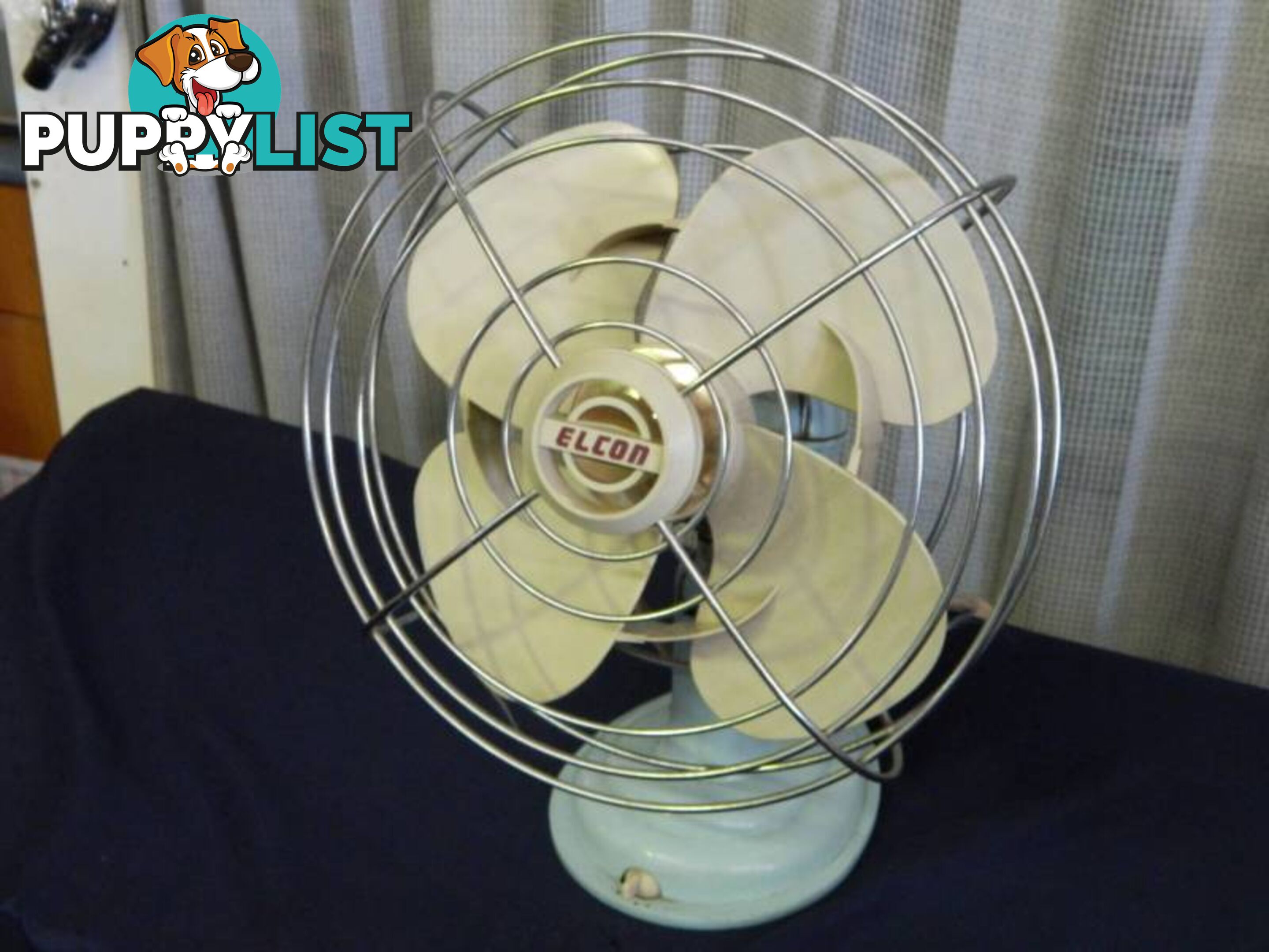 Vintage Retro Elcon Adjustable Speed Fan