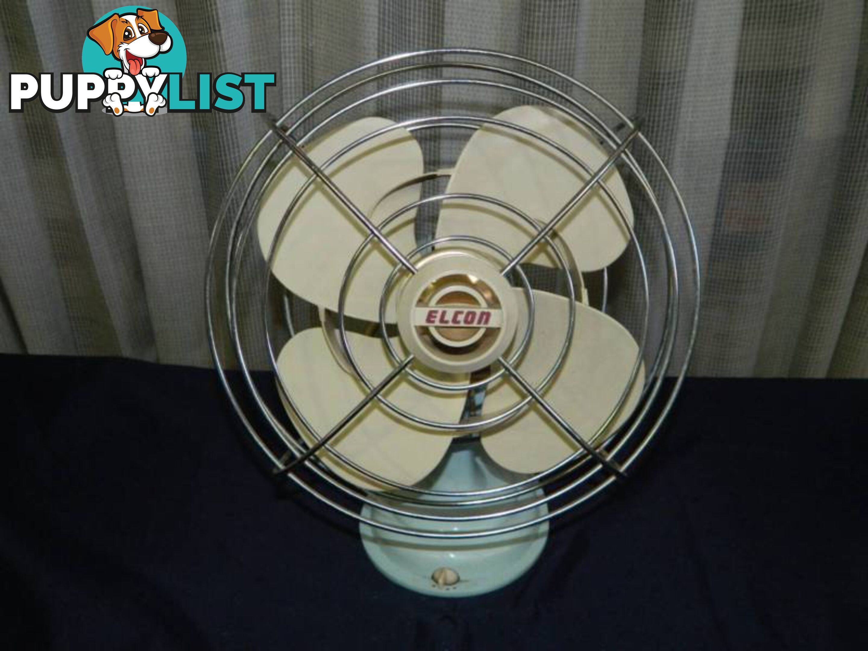 Vintage Retro Elcon Adjustable Speed Fan