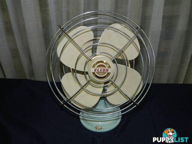 Vintage Retro Elcon Adjustable Speed Fan