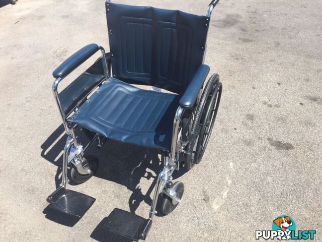 Wheelchair extra wide seat 220kg fold up self propelled like new