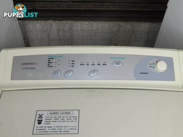 Centrex CTW60560A Top Loader Washing Machine