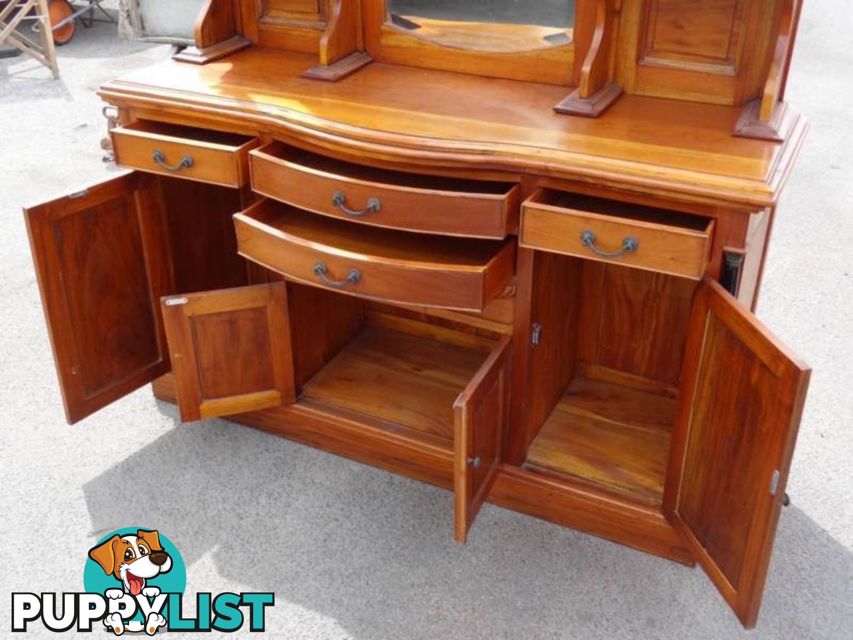 Stunning Edwardian Style Mirror Backed Sideboard