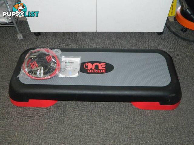 Active One 102cm Stepper With Resistance Tube & workout CD