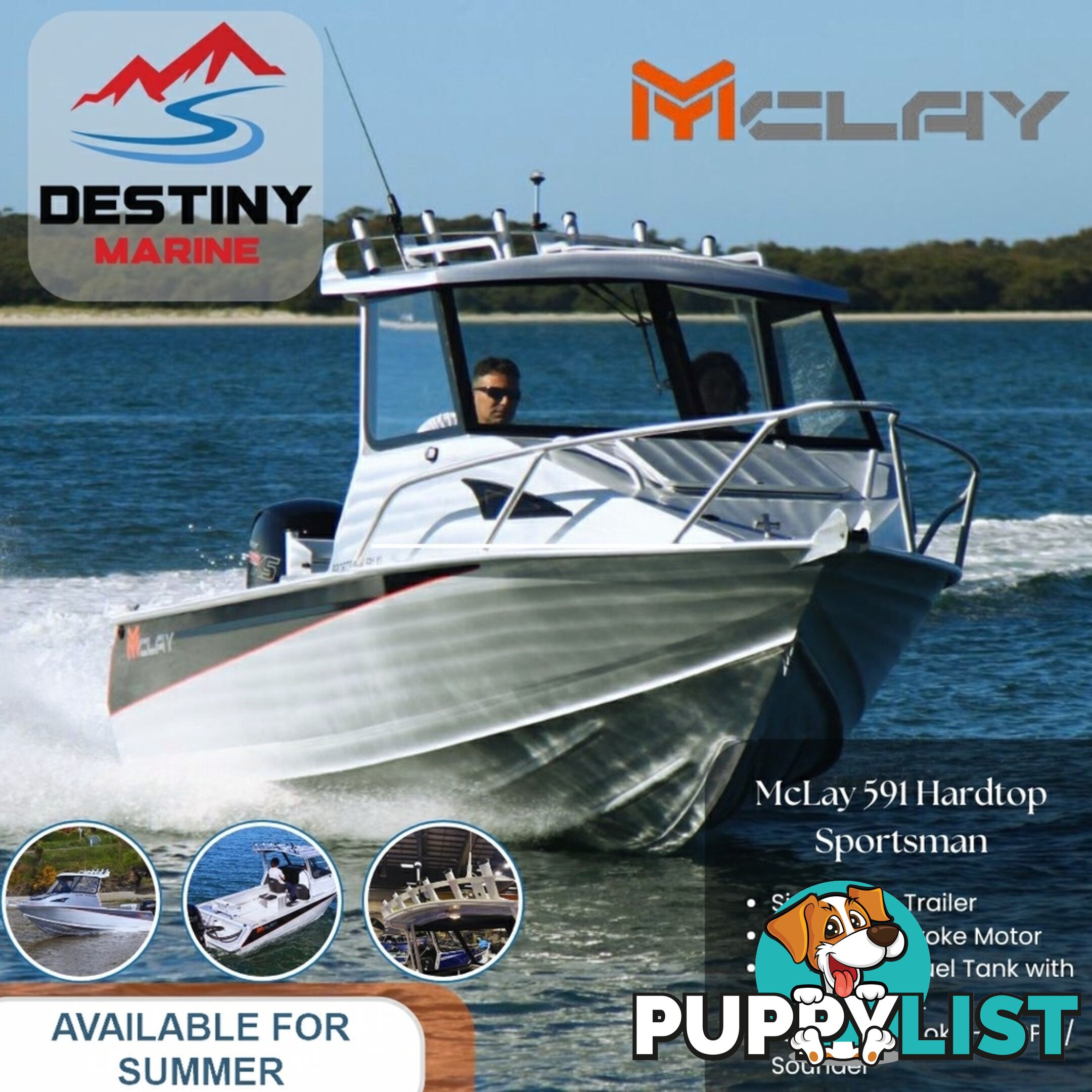 2024 MCLAY 591XL SPORTSMAN BOAT HARDTOP