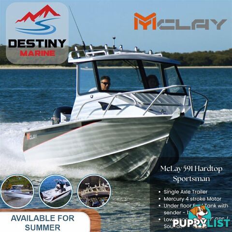 2024 MCLAY 591XL SPORTSMAN BOAT HARDTOP