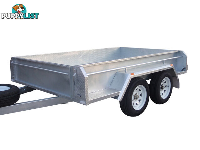 9x5 Tandem Heavy Duty Galvanised With Full Checker Plate Design & 410mm Deep Sides