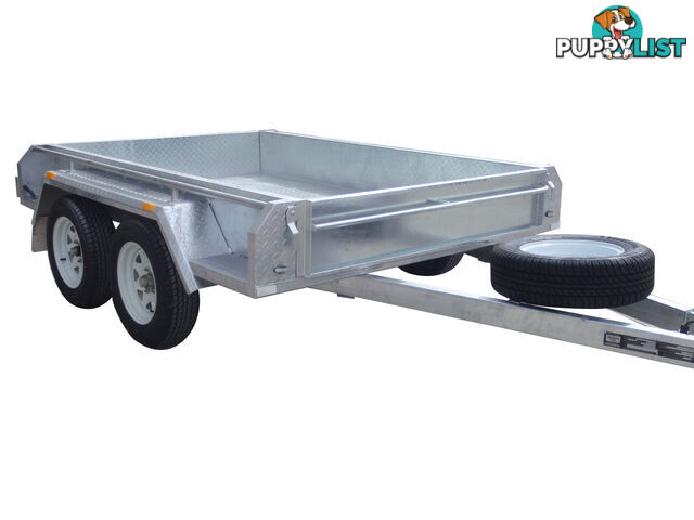 8x5 Tandem Heavy Duty Galvanised With Full Checker Plate Design & 300mm sides