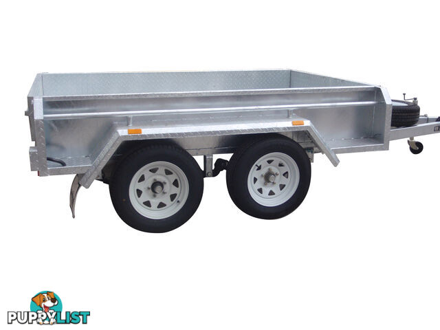 8x5 Tandem Heavy Duty Galvanised With Full Checker Plate Design & Deep 410mm Sides