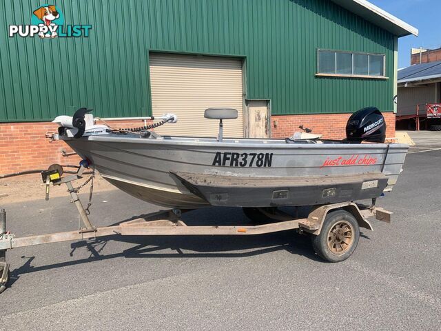 2008 STESSCO 375 SQUIRE WITH MERCURY 30HP EFI 4 STROKE