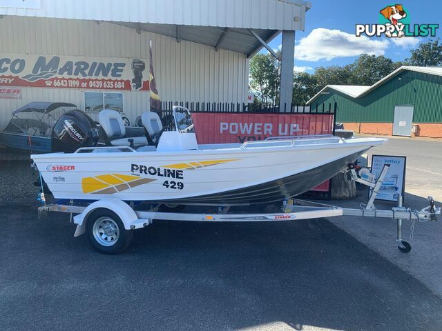 2024 STACER 429S PROLINE ANGLER WITH MERCURY 50HP EFI 4 STROKE