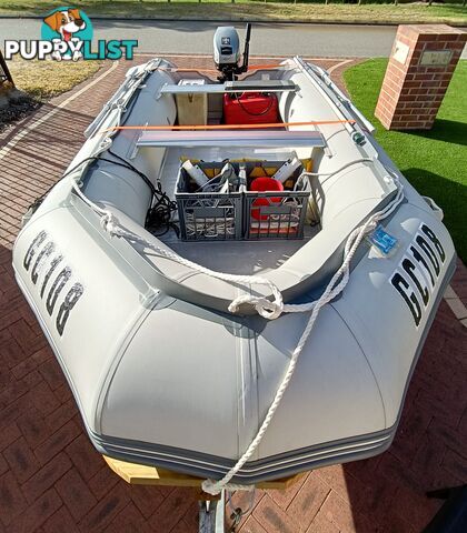 Inflatable Boat 4.3m (14ft) with Trailer & Motor