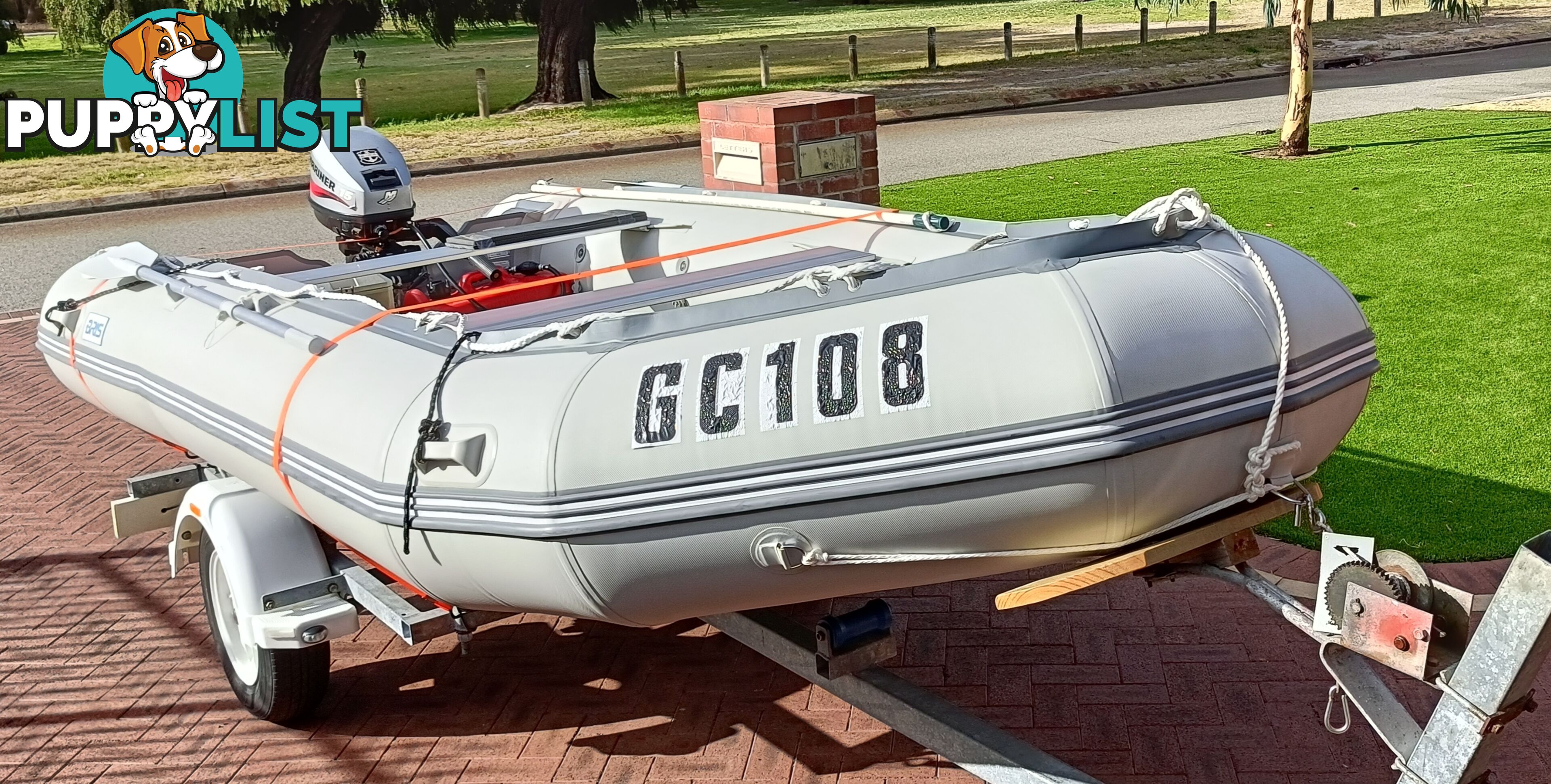 Inflatable Boat 4.3m (14ft) with Trailer & Motor