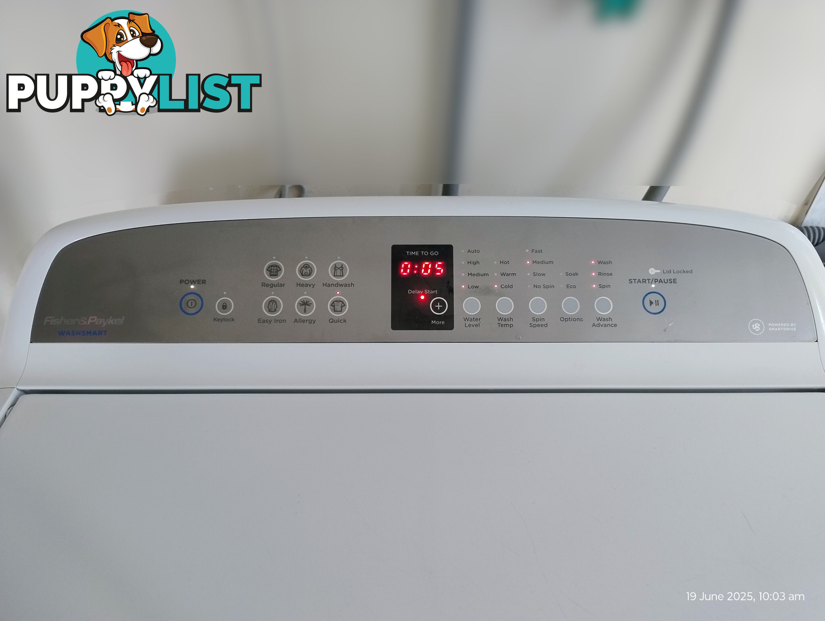 Washing Machine - Fisher and Paykel 10Kg Top Loader