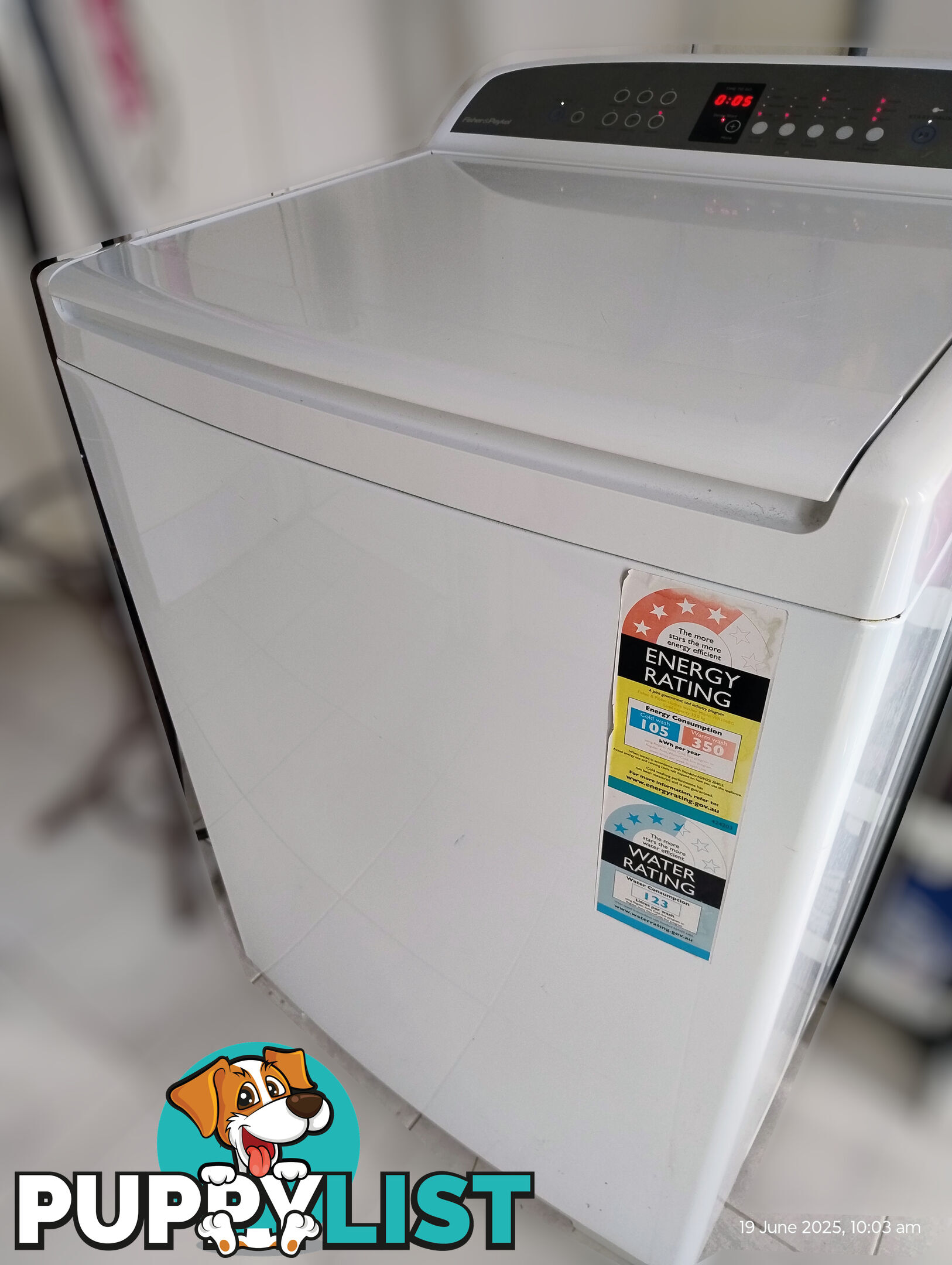 Washing Machine - Fisher and Paykel 10Kg Top Loader