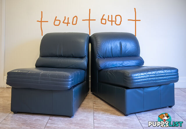 Leather corner sofa