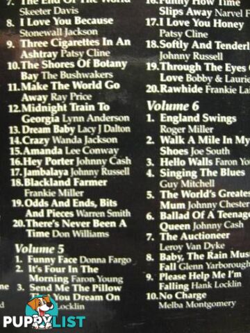 COUNTRY GREATS OVER 400 SONGS 20 CD BOX SET