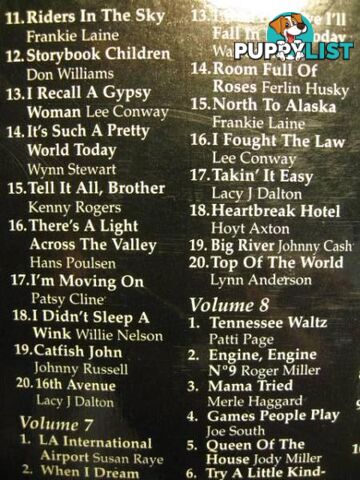 COUNTRY GREATS OVER 400 SONGS 20 CD BOX SET