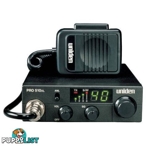 Uniden PRO510XL CB Radio w/7W Audio Output - ANL Switch/Compact