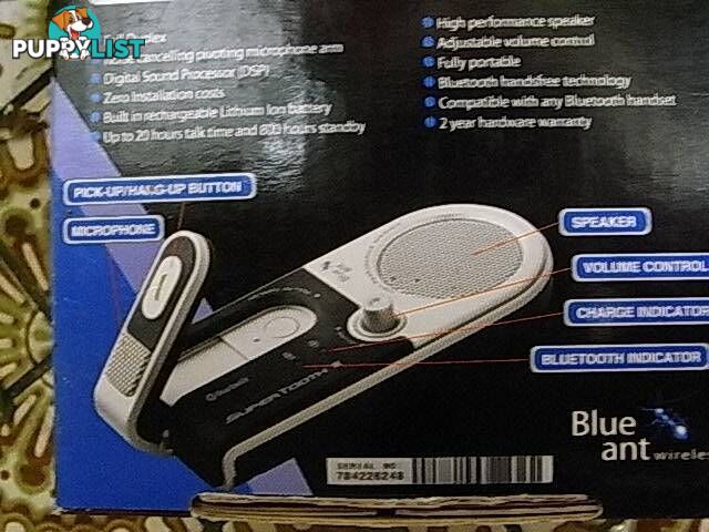 NEW BLUEANT WIRELESS SUPERTOOTH II BLUETOOTH PORTABLE HANDSFREE