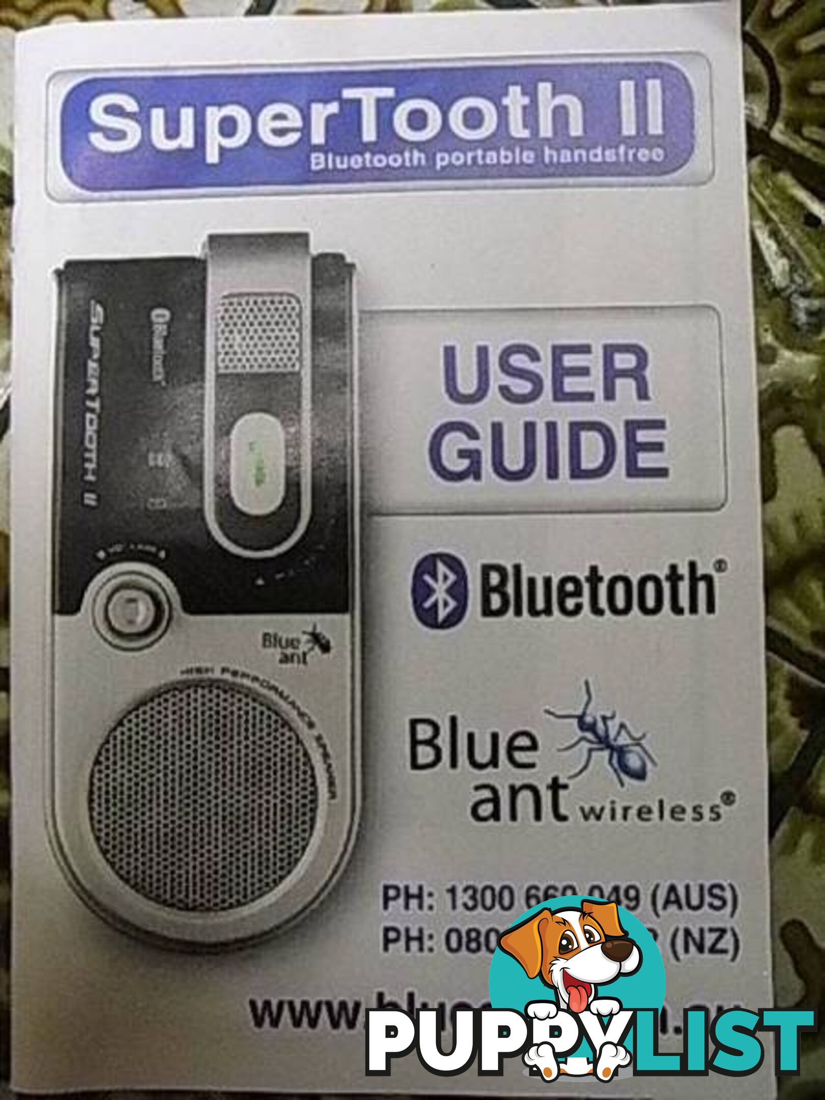 NEW BLUEANT WIRELESS SUPERTOOTH II BLUETOOTH PORTABLE HANDSFREE