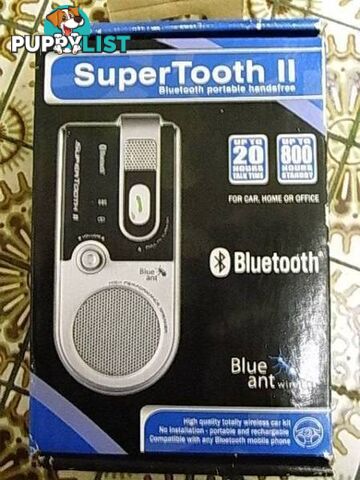 NEW BLUEANT WIRELESS SUPERTOOTH II BLUETOOTH PORTABLE HANDSFREE