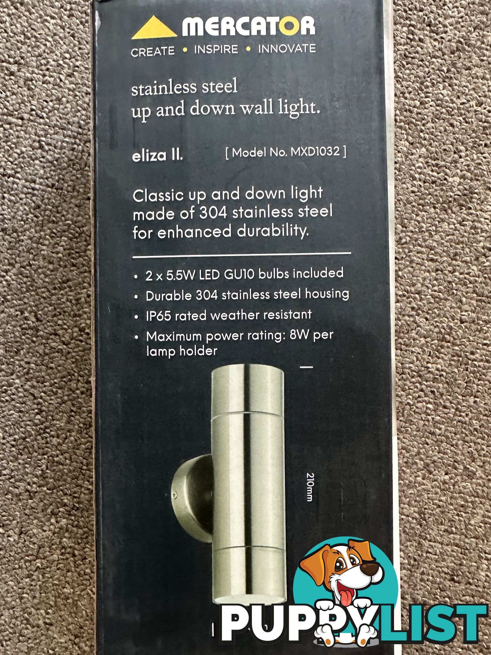 Mercator up &amp; down wall light